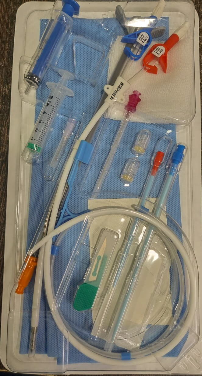ELETE FEMORAL (55 cms) DUAL LUMAN DIALYSIS CATHETER PACK by Unrogya on