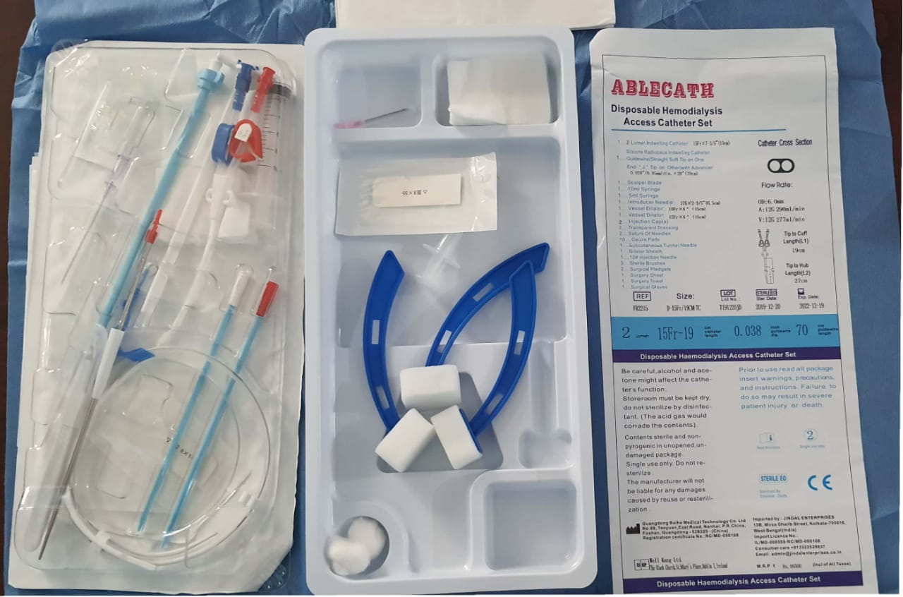 ABLECATH LONG TERM HD CATHETER - 19 cms